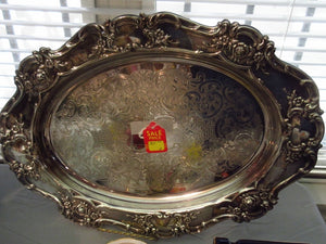 Ornate Oval Serving Tray