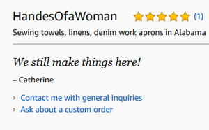 Handes Of a Woman Wins 5 star Review on Amazon Handmade
