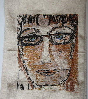 Woman With Green Eyes Towel