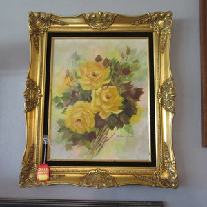 Yellow Roses Painting By Wilma Ingalls-Howell