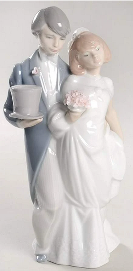 Lladro Wedding Bells 6164, no box