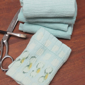 Aqua Crinkle Towels and Painting Tips