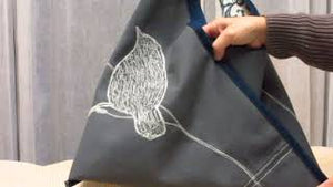 Bird Market Bag in Grey Linen