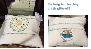 B'bye to the drop cloth pillow 5402