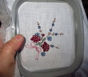Vintage floral embroidery