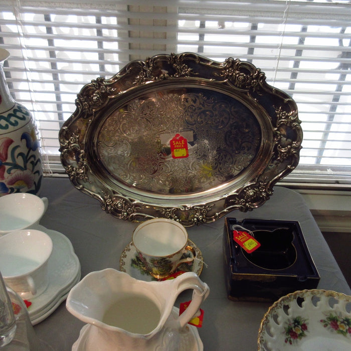 Ornate Oval Serving Tray