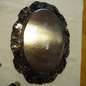 Ornate Oval Serving Tray