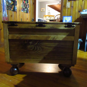 Pine Hope Chest With Ball Feet By Donnie Howell