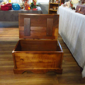 Pine Chest With Hinged Lid By Donnie Howell
