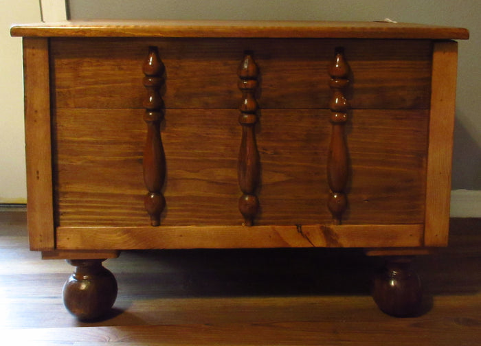 Pine Hope Chest With Ball Feet By Donnie Howell