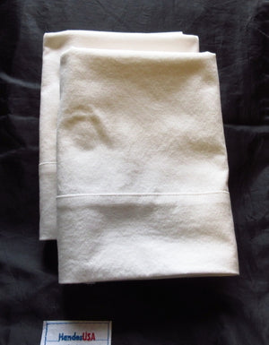 White Cotton Pillowcases Made In USA