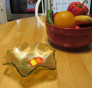 Green Fenton Dish