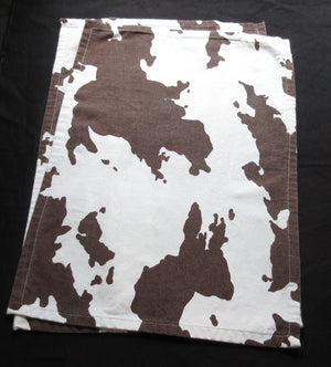 Cowhide Print Towels - Set Of 2