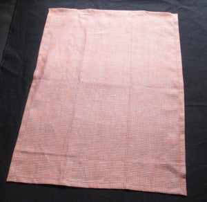 Rust Plaid Linen Towels-Set Of 3