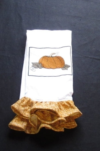 Ruffled Pumpkin Towel