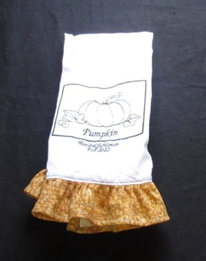 Ruffled Pumpkin Towel