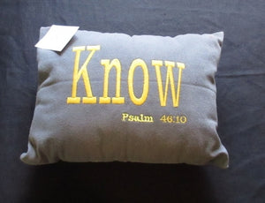 Know Grey Linen Pillow