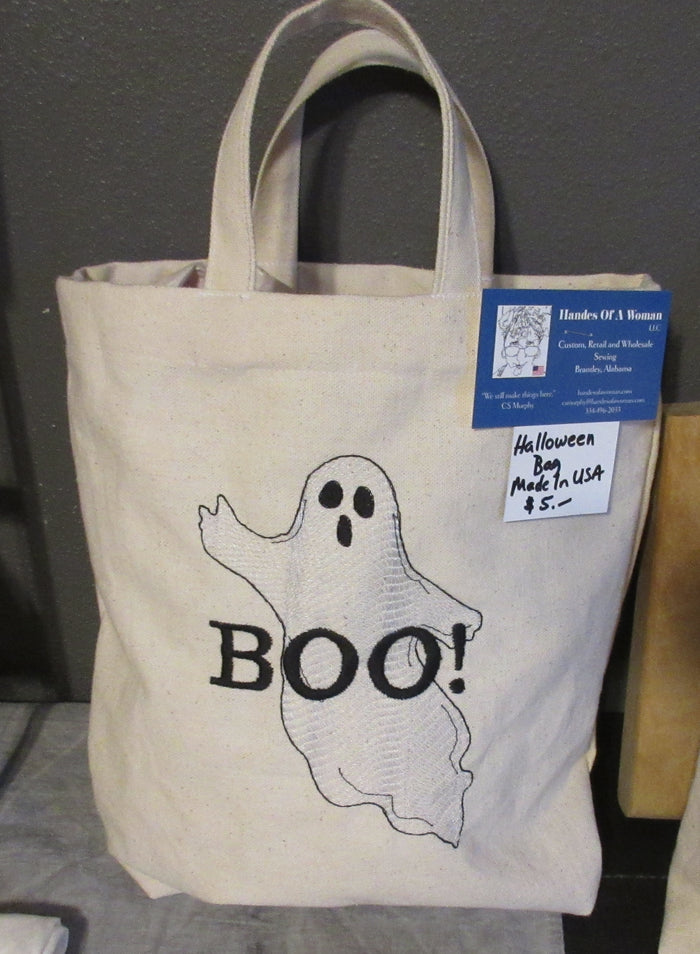 Halloween Trick-Or-Treat Tote Bags With Options, Made In USA