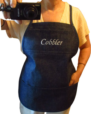 "Because I Can" Denim Cobbler Apron