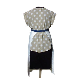 Bistro Apron With Pocket And Denim Ties