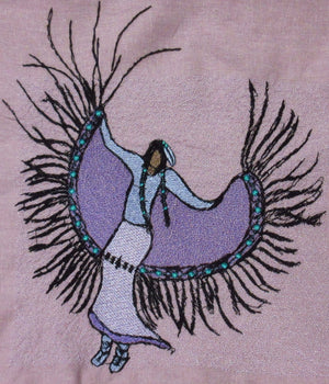 Fancy Dancer Add-On Embroidery Design in Purple and Blue