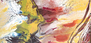 orange and yellow swipe pour 244