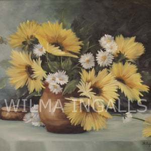 Sunflowers and funny daisies